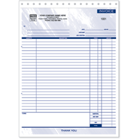 Manual Invoices & Account Statements, Carbonless Manual Job Invoices