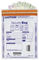 Deposit Bags & Slips, 9 x 12" Single Pocket Deposit Bag, Opaque