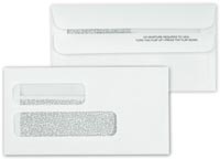Cheque Envelopes, Double Window Confidential Self Seal Envelope