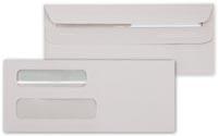 Cheque Envelopes, Double Window Self-Seal Envelope