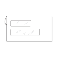 Cheque Envelopes, Window Envelopes - Double Window - Form Compatible