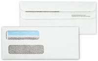 Cheque Envelopes, Double Window Envelope Self Seal 8 5/8 x 3 5/8