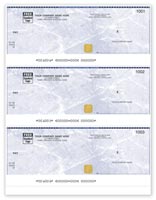 Laser Business Cheques, QuickBooks Security Cheques - 3-to-a-Page - Laser/Inkjet