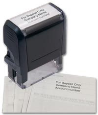 Business Stamps, Self Inking Endorsement Stamp