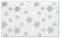 Tissue Paper, Pearl/Silver Snowflakes Tissue Paper, 20 x 30"
