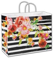 Bags, Vibrant Floral Shoppers, 16 x 6 x 12 1/2"