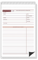 Business Proposals, Verbal Quotation Record Books