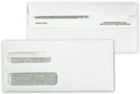 Business Envelopes, Double Window Confidential Self Seal Envelope