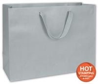 Bags, Grand Central Grey Manhattan Eco Euro-Shoppers, 16x6x12"