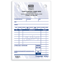 Sales Forms, Clothing Store Forms - Sales Register Forms