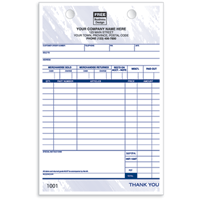 Sales Forms, Automotive Forms - Auto Parts Sales Register Forms