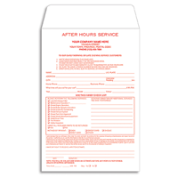 Specialty Envelopes, After Hours ( Drop Box ) Auto Service Envelopes