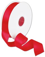 Ribbon, Double Face Red Satin Ribbon, 1 1/2" x 50 Yds