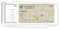 Gift Certificates, Blank Gift Certificates - Book Form - Hologram