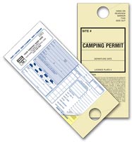 Pricing Tags & Ticketing, Camping Permit Mirror Tags