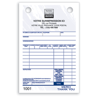 Sales Forms, Bilingual Sales Register Forms - Small
