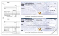 Business Cheque Accessories, 2-To-A-Page French Security Cheques