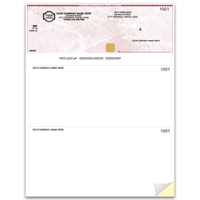 Security Business Cheques - Top Cheque - Laser/Inkjet - SS9206