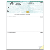 Security Business Cheques - Top Cheque - Laser/Inkjet - SS9525