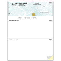 Security Business Cheques - Top Cheque - Laser/Inkjet - SS9526