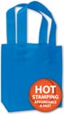 Blue Frosted High Density Shoppers, 6 1/2 x 3 1/2 x 6 1/2" - 2680653