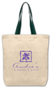 Natural Cotton Tote with Colour Straps - 714186