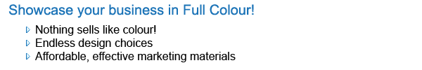Full Colour Marketing Materials