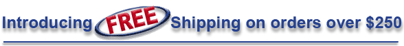 Free Shipping on orders over $250